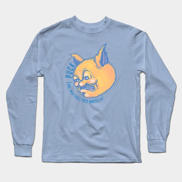 Puck Long Sleeve T-Shirt by Robot Cosmonauta